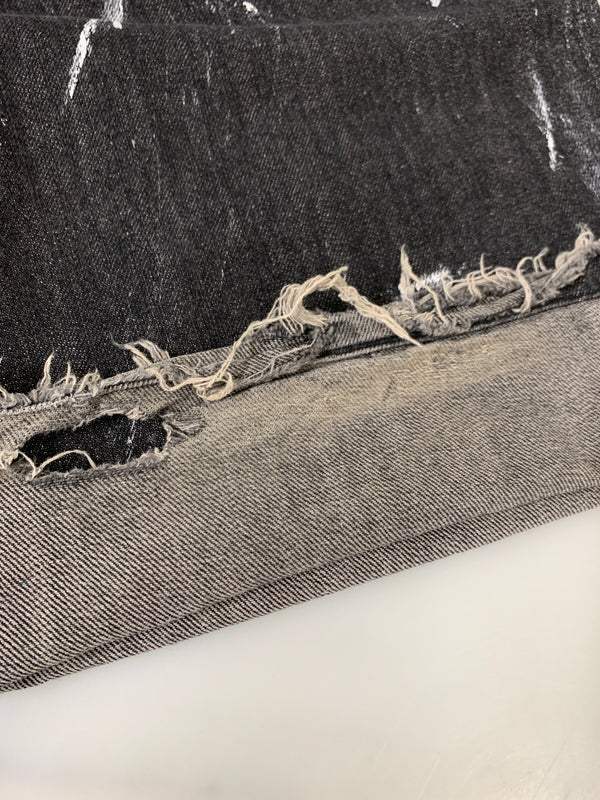【現状渡し品】【メンズ】 ANDER HUNK アンダーハンク AH091006BW PAINT DENIM PANT ペイントデニムパンツ ジーンズ 153-260615-kt-02-min サイズ：M カラー：ブラック系 万代Net店