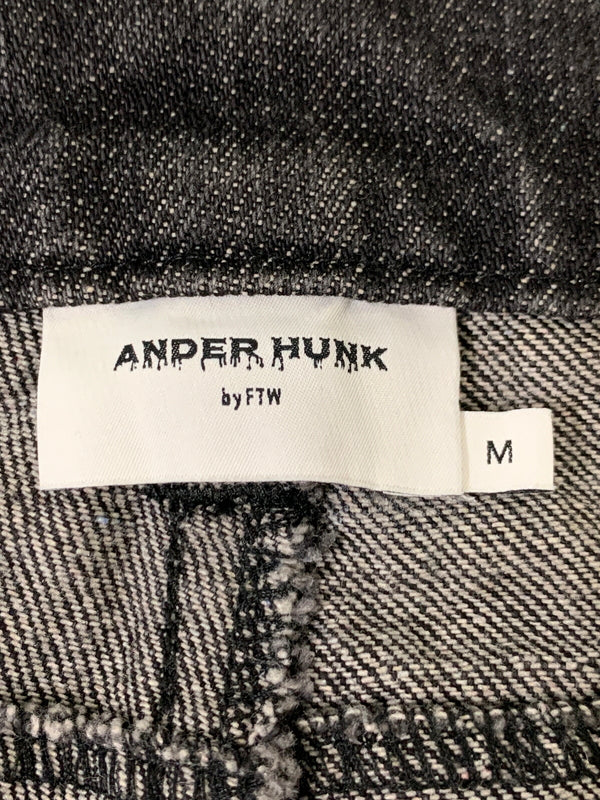 【現状渡し品】【メンズ】 ANDER HUNK アンダーハンク AH091006BW PAINT DENIM PANT ペイントデニムパンツ ジーンズ 153-260615-kt-02-min サイズ：M カラー：ブラック系 万代Net店