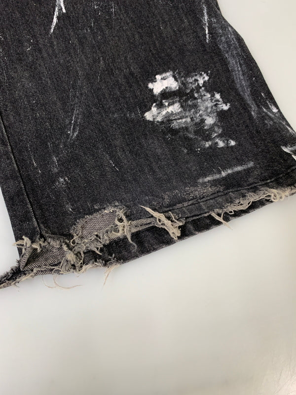 【現状渡し品】【メンズ】 ANDER HUNK アンダーハンク AH091006BW PAINT DENIM PANT ペイントデニムパンツ ジーンズ 153-260615-kt-02-min サイズ：M カラー：ブラック系 万代Net店