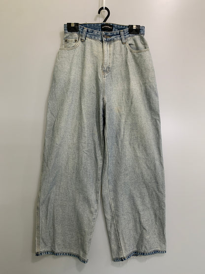 【中古品】【メンズ】 MASON PRINCE メイソンプリンス WIDE DENIM PANT ワイドデニムパンツ ジーンズ 152-260615-kt-05-min サイズ：W32 カラー：ブルー系 万代Net店
