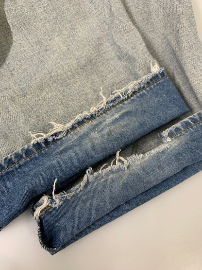 【中古品】【メンズ】 MASON PRINCE メイソンプリンス WIDE DENIM PANT ワイドデニムパンツ ジーンズ 152-260615-kt-05-min サイズ：W32 カラー：ブルー系 万代Net店