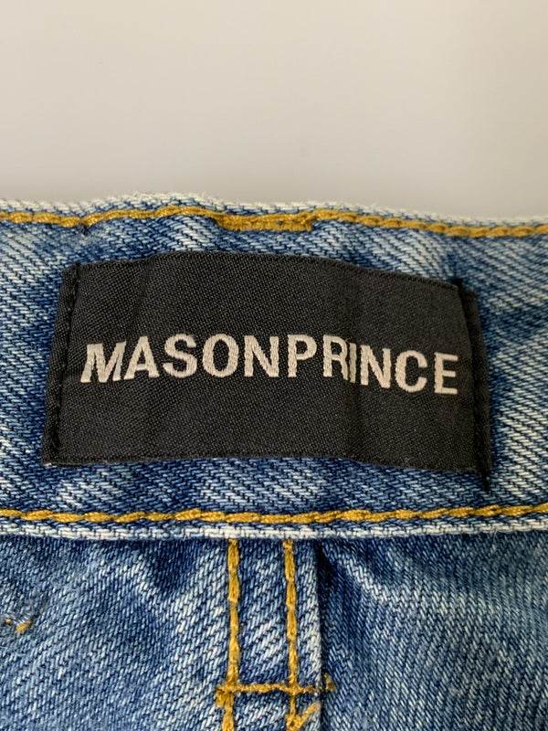 【中古品】【メンズ】 MASON PRINCE メイソンプリンス WIDE DENIM PANT ワイドデニムパンツ ジーンズ 152-260615-kt-05-min サイズ：W32 カラー：ブルー系 万代Net店
