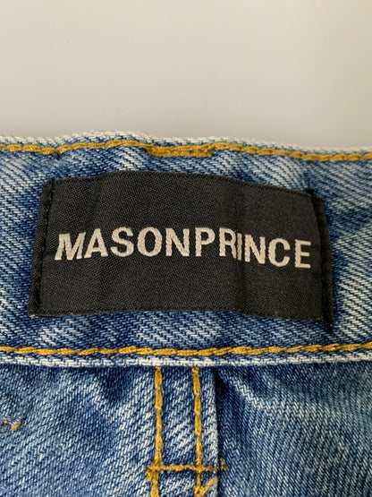 【中古品】【メンズ】 MASON PRINCE メイソンプリンス WIDE DENIM PANT ワイドデニムパンツ ジーンズ 152-260615-kt-05-min サイズ：W32 カラー：ブルー系 万代Net店