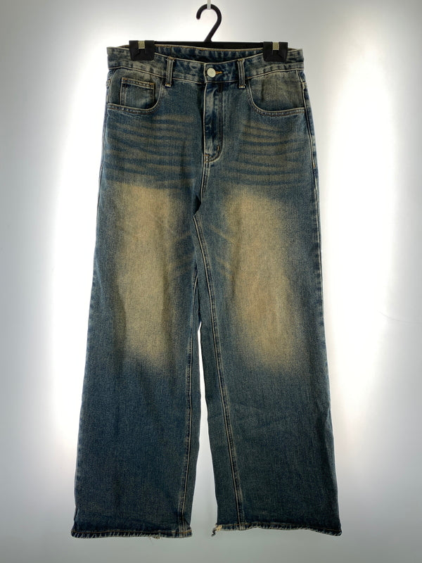 【現状渡し品】【メンズ】 BJHG ビージャストハグ WIDE BAGGY DENIM PANT デニムパンツ ボトムス 153-260718-AS-69-min サイズ：L カラー：インディゴ 万代Net店