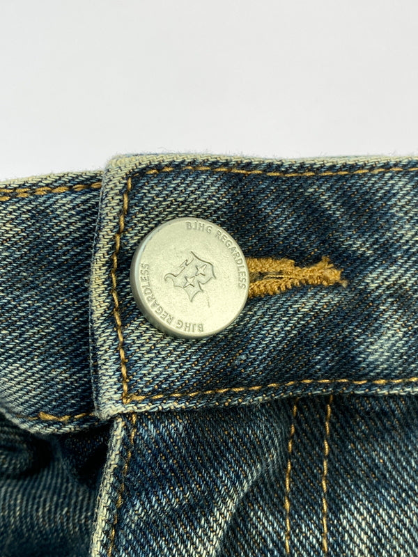 【現状渡し品】【メンズ】 BJHG ビージャストハグ WIDE BAGGY DENIM PANT デニムパンツ ボトムス 153-260718-AS-69-min サイズ：L カラー：インディゴ 万代Net店