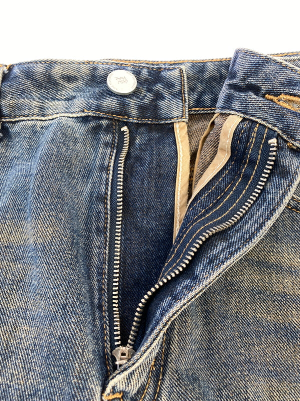 【現状渡し品】【メンズ】 BJHG ビージャストハグ WIDE BAGGY DENIM PANT デニムパンツ ボトムス 153-260718-AS-69-min サイズ：L カラー：インディゴ 万代Net店