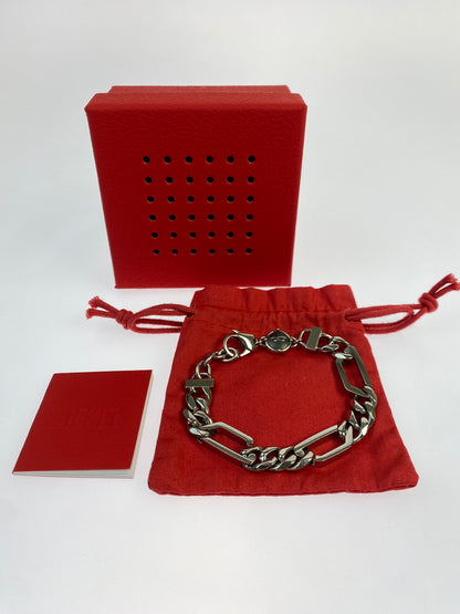【中古品】【メンズ/レディース】 DIESEL ディーゼル D LOGO CHAIN BRACELET ディー ロゴ チェーン ブレスレット 193-260618-KS-12-min カラー：シルバー 万代Net店
