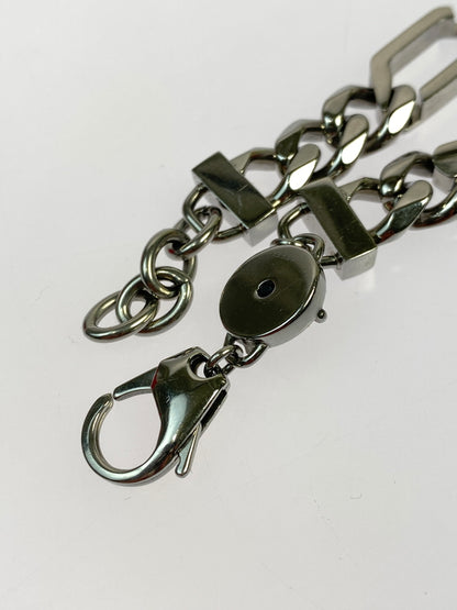 【中古品】【メンズ/レディース】 DIESEL ディーゼル D LOGO CHAIN BRACELET ディー ロゴ チェーン ブレスレット 193-260618-KS-12-min カラー：シルバー 万代Net店