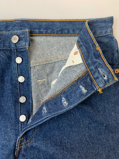【中古品】【メンズ】 LEVI'S リーバイス 501 DENIM PANTS デニムパンツ 501刻印 96年3月製造 ボトムス 157-260619-yn-25-min サイズ：W33 L32 カラー：インディゴ 万代Net店