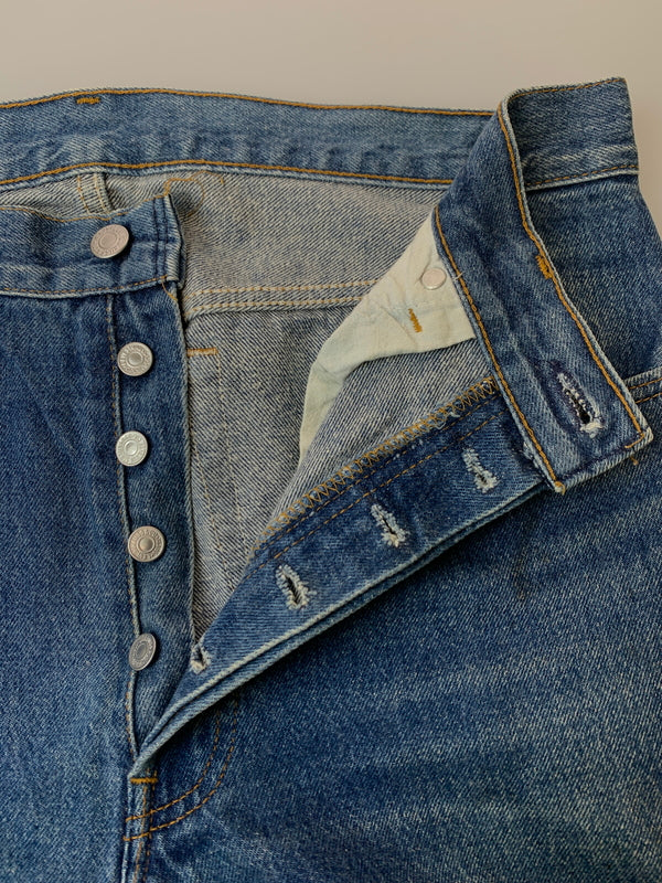 【中古品】【メンズ】 LEVI'S リーバイス 501 DENIM PANTS デニムパンツ 532刻印 米国製 ボトムス 157-260619-yn-23-min サイズ：W34 L32 カラー：インディゴ 万代Net店