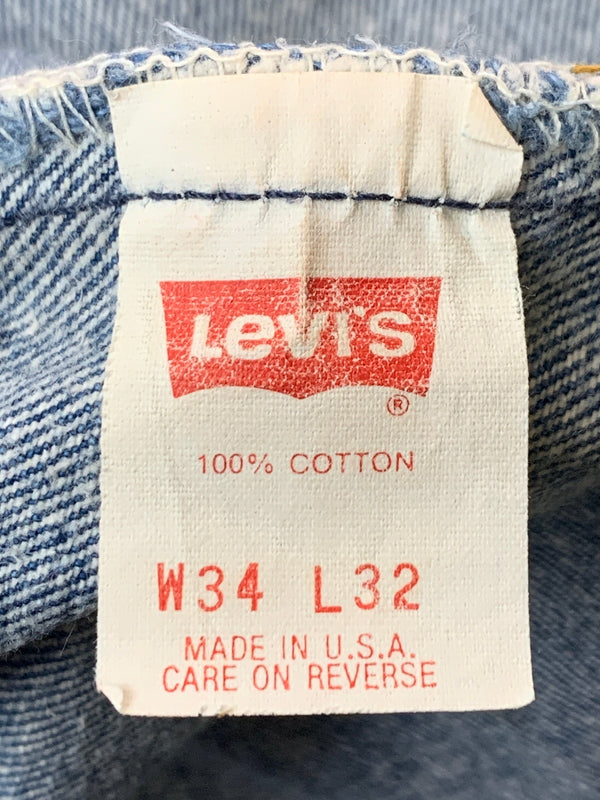 【中古品】【メンズ】 LEVI'S リーバイス 501 DENIM PANTS デニムパンツ 532刻印 米国製 ボトムス 157-260619-yn-23-min サイズ：W34 L32 カラー：インディゴ 万代Net店
