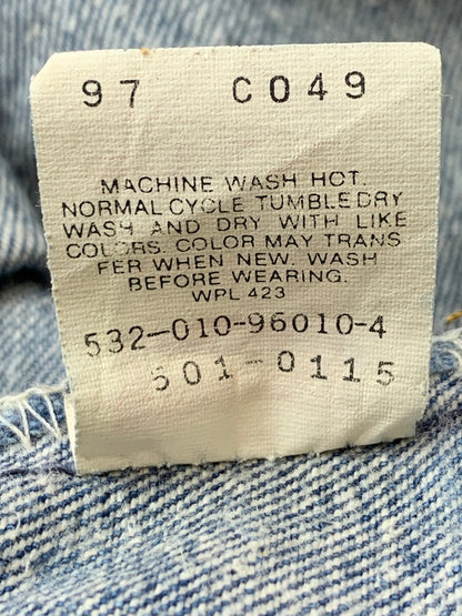 【中古品】【メンズ】 LEVI'S リーバイス 501 DENIM PANTS デニムパンツ 532刻印 米国製 ボトムス 157-260619-yn-23-min サイズ：W34 L32 カラー：インディゴ 万代Net店