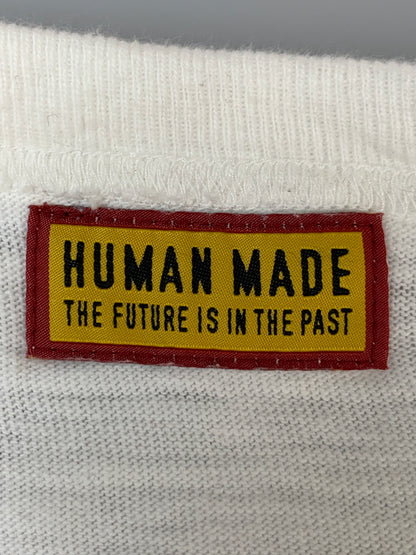 【中古品】【メンズ】 HUMAN MADE ヒューマンメイド 25SS GRAPHIC LS TEE HM29CS020 2025年春夏 グラフィック ロングスリーブ Tシャツ 長袖 メンズ トップス 142-260618-KS-21-min サイズ：L カラー：ホワイト 万代Net店
