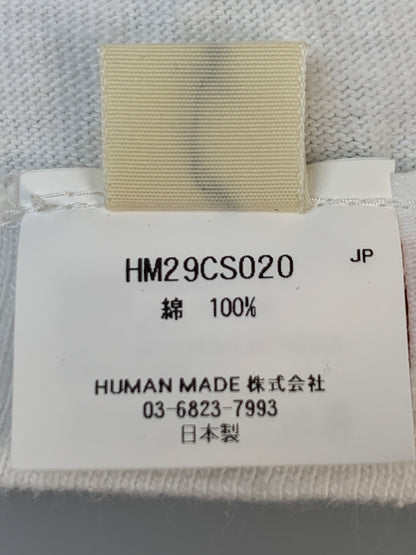 【中古品】【メンズ】 HUMAN MADE ヒューマンメイド 25SS GRAPHIC LS TEE HM29CS020 2025年春夏 グラフィック ロングスリーブ Tシャツ 長袖 メンズ トップス 142-260618-KS-21-min サイズ：L カラー：ホワイト 万代Net店