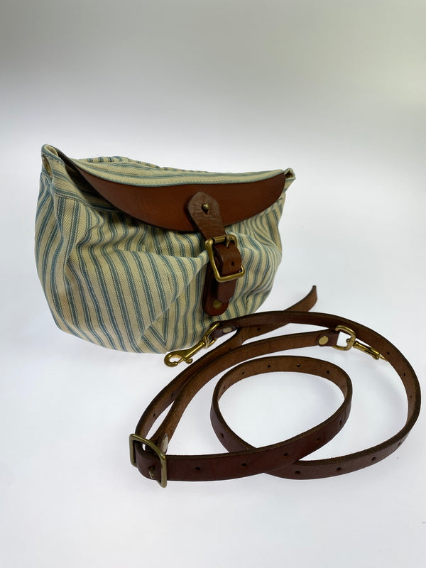 【中古品】【メンズ/レディース】 VASCO ヴァスコ WORKERS CAS BAG ワーカーズキャスバッグ ショルダーバッグ カバン 188-260618-jt-17-min カラー：ブルー/ベージュ 万代Net店