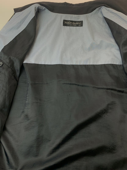 【中古品】【メンズ】 YVES SAINT LAURENT イヴ サンローラン スウィングトップ アウター 146-260619-jt-34-min サイズ：サイズ不明 下記参照 カラー：ブラック 万代Net店