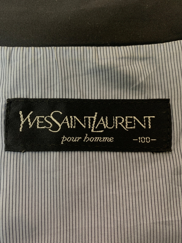 【中古品】【メンズ】 YVES SAINT LAURENT イヴ サンローラン スウィングトップ アウター 146-260619-jt-34-min サイズ：サイズ不明 下記参照 カラー：ブラック 万代Net店