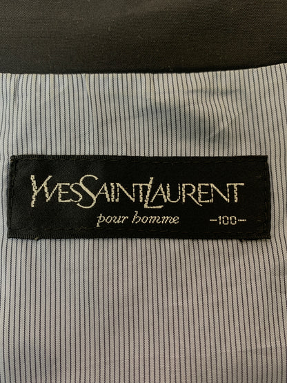 【中古品】【メンズ】 YVES SAINT LAURENT イヴ サンローラン スウィングトップ アウター 146-260619-jt-34-min サイズ：サイズ不明 下記参照 カラー：ブラック 万代Net店