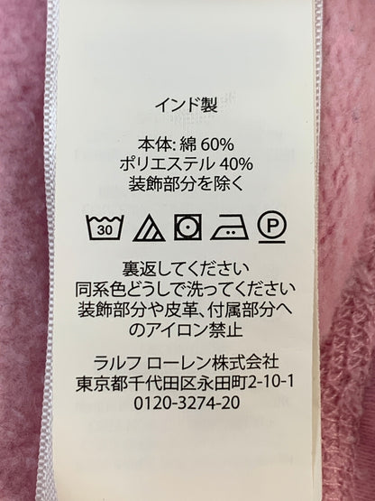 【中古品】【メンズ】 POLO RALPH LAUREN ポロ ラルフローレン BIG LOGO HOODIE ビッグ ロゴ フーディ パーカー トップス 147-260618-jt-26-min サイズ：M カラー：ピンク 万代Net店