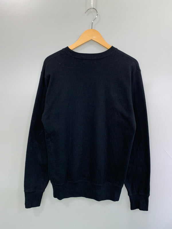 【中古品】【メンズ】 A BATHING APE アベイシングエイプ 001SWI301014M LOGO SWEATSHIRT ロゴ スウェット トップス 142-260618-jt-29-min サイズ：M カラー：ブラック 万代Net店