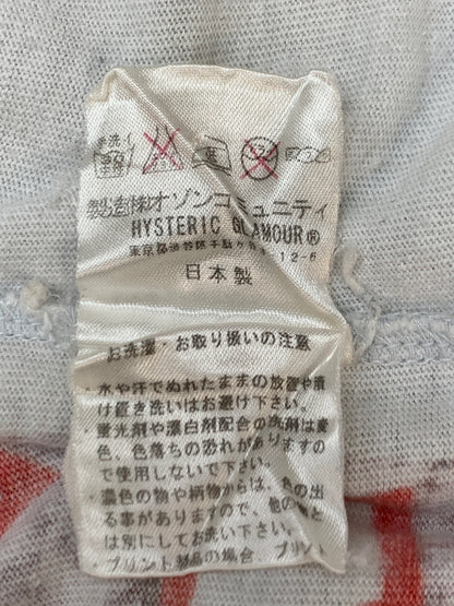 【中古品】【メンズ】 HYSTERIC GLAMOUR ヒステリックグラマー GIRL PRINT TEE ガール プリント Tシャツ トップス 140-260618-jt-28-min サイズ：Ｍ カラー：ホワイト 万代Net店