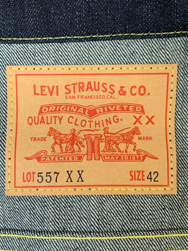 【中古美品】【メンズ】 LEVI'S VINTAGE CLOTHING リーバイスビンテージクロージング 74998-0003 557XX 1961モデル 3RD DENIM JACKET デニムジャケット アウター 145-260618-jt-20-min サイズ：42 カラー：インディゴ 万代Net店