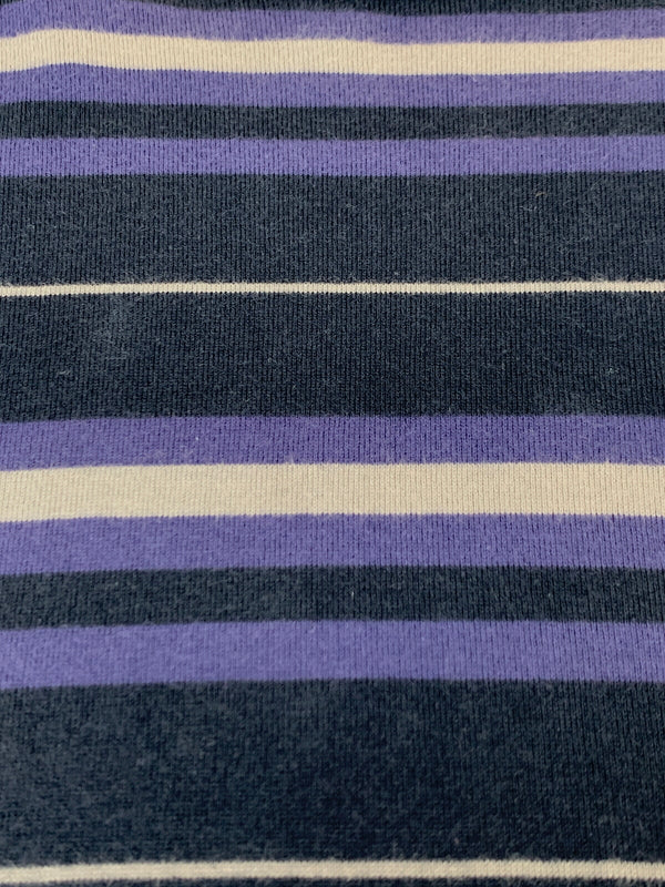 【中古品】【メンズ】 WTAPS ダブルタップス 231ATDT-CSM30 23SS COTTON TEXTILE SIGN SS BORDER TEE 23年春夏 コットン テキスタイルサイン ボーダー 半袖Tシャツ トップス 142-260618-jt-27-min サイズ：03 カラー：ブルー/パープル 万代Net店