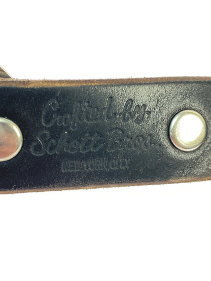 【中古品】【メンズ】 SHOTT ショット PERFECT BELT NARROW パーフェクト ベルト ナロー 205-260618-KS-14-min カラー：ブラック 万代Net店