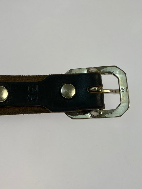 【中古品】【メンズ】 SHOTT ショット PERFECT BELT NARROW パーフェクト ベルト ナロー 205-260618-KS-14-min カラー：ブラック 万代Net店