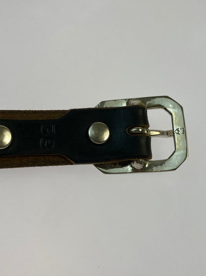 【中古品】【メンズ】 SHOTT ショット PERFECT BELT NARROW パーフェクト ベルト ナロー 205-260618-KS-14-min カラー：ブラック 万代Net店
