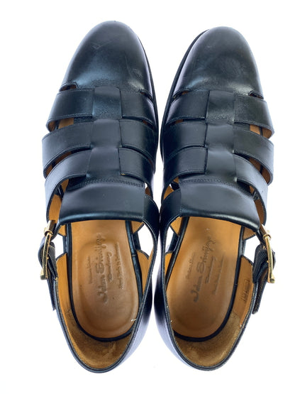 【中古品】【メンズ】 JALAN SRIWIJAYA ジャランスリウァヤ 98819 グルカサンダル サンダル 靴 164-260618-jt-12-min サイズ：8 1/2 カラー：ブラック 万代Net店