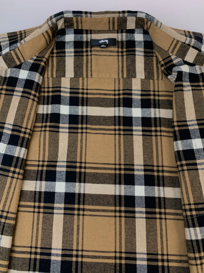 【中古品】【メンズ】 STUSSY ステューシー 1110202 CLASSIC BAILEY PLAID L S SHIRT クラシック ベイリー チェック 長袖 シャツ トップス 142-260618-jt-31-min サイズ：XL カラー：ブラウン系 万代Net店