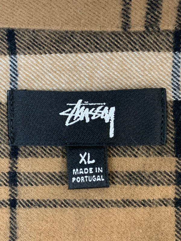 【中古品】【メンズ】 STUSSY ステューシー 1110202 CLASSIC BAILEY PLAID L S SHIRT クラシック ベイリー チェック 長袖 シャツ トップス 142-260618-jt-31-min サイズ：XL カラー：ブラウン系 万代Net店