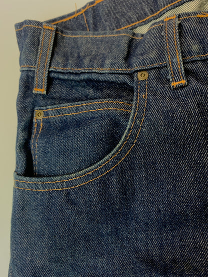【現状渡し品】【メンズ】 PRISON BLUES プリズンブルース DOUBLE KNEE DENIM PANTS ダブルニーデニムパンツ ボトムス 157-260619-yn-28-min サイズ：W34 L32 カラー：インディゴ 万代Net店