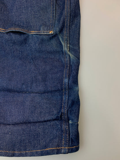 【現状渡し品】【メンズ】 PRISON BLUES プリズンブルース DOUBLE KNEE DENIM PANTS ダブルニーデニムパンツ ボトムス 157-260619-yn-28-min サイズ：W34 L32 カラー：インディゴ 万代Net店