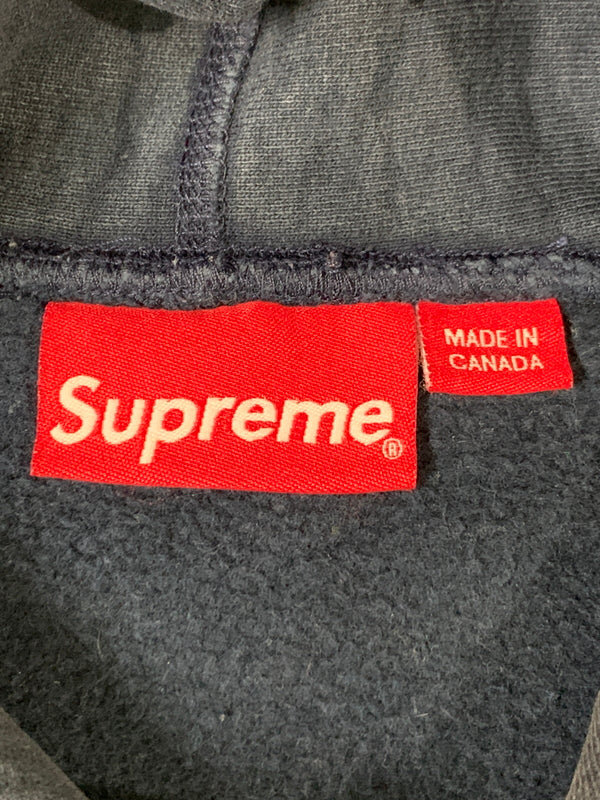 【中古品】【メンズ】 SUPREME シュプリーム 3M REFLECTIVE LOGO HOODED SWEATSHIRT リフレクター ロゴ フーデッド スウェットシャツ メンズ トップス パーカー 149-260621-hu-10-min サイズ：S カラー：ネイビー 万代Net店