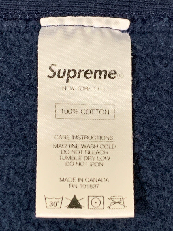 【中古品】【メンズ】 SUPREME シュプリーム 3M REFLECTIVE LOGO HOODED SWEATSHIRT リフレクター ロゴ フーデッド スウェットシャツ メンズ トップス パーカー 149-260621-hu-10-min サイズ：S カラー：ネイビー 万代Net店