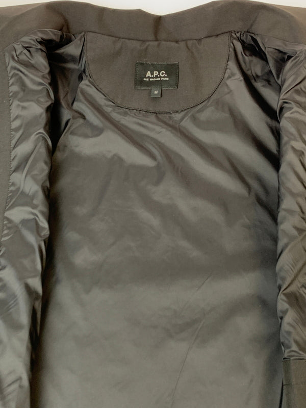 【中古品】【メンズ】 A.P.C. アーペーセー NYLON COACH JACKET ナイロン コーチ ジャケット アウター 141-260618-jt-22-min サイズ：M カラー：ブラック 万代Net店