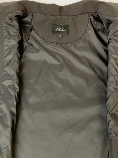 【中古品】【メンズ】 A.P.C. アーペーセー NYLON COACH JACKET ナイロン コーチ ジャケット アウター 141-260618-jt-22-min サイズ：M カラー：ブラック 万代Net店
