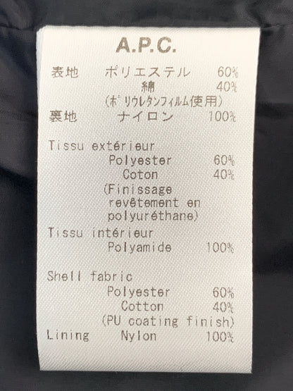 【中古品】【メンズ】 A.P.C. アーペーセー NYLON COACH JACKET ナイロン コーチ ジャケット アウター 141-260618-jt-22-min サイズ：M カラー：ブラック 万代Net店