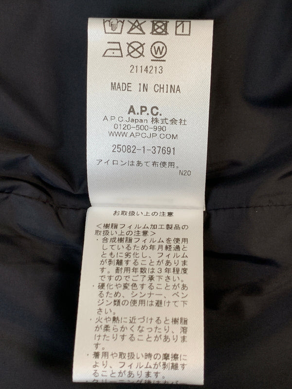 【中古品】【メンズ】 A.P.C. アーペーセー NYLON COACH JACKET ナイロン コーチ ジャケット アウター 141-260618-jt-22-min サイズ：M カラー：ブラック 万代Net店