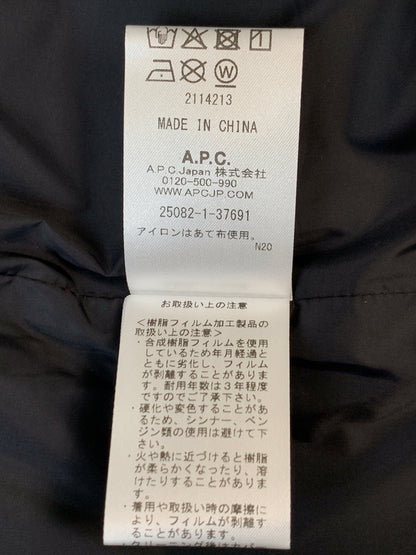 【中古品】【メンズ】 A.P.C. アーペーセー NYLON COACH JACKET ナイロン コーチ ジャケット アウター 141-260618-jt-22-min サイズ：M カラー：ブラック 万代Net店
