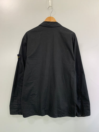 【中古品】【メンズ】 STONE ISLAND ストーンアイランド 781510210 SHIRT BLOUSON シャツブルゾン アウター 142-260618-jt-23-min サイズ：XL カラー：ブラック 万代Net店