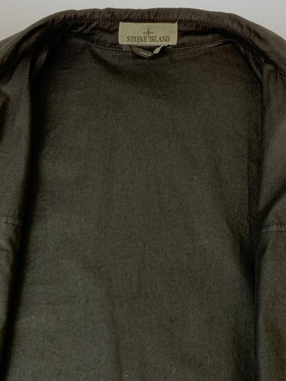 【中古品】【メンズ】 STONE ISLAND ストーンアイランド 781510210 SHIRT BLOUSON シャツブルゾン アウター 142-260618-jt-23-min サイズ：XL カラー：ブラック 万代Net店