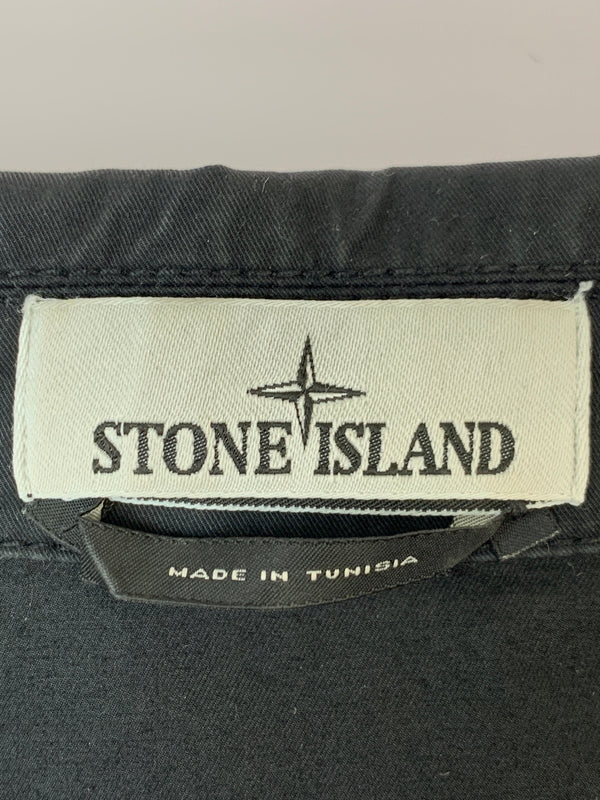 【中古品】【メンズ】 STONE ISLAND ストーンアイランド 781510210 SHIRT BLOUSON シャツブルゾン アウター 142-260618-jt-23-min サイズ：XL カラー：ブラック 万代Net店