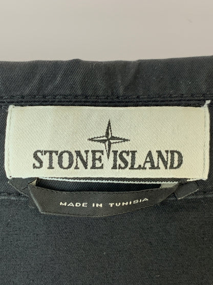 【中古品】【メンズ】 STONE ISLAND ストーンアイランド 781510210 SHIRT BLOUSON シャツブルゾン アウター 142-260618-jt-23-min サイズ：XL カラー：ブラック 万代Net店