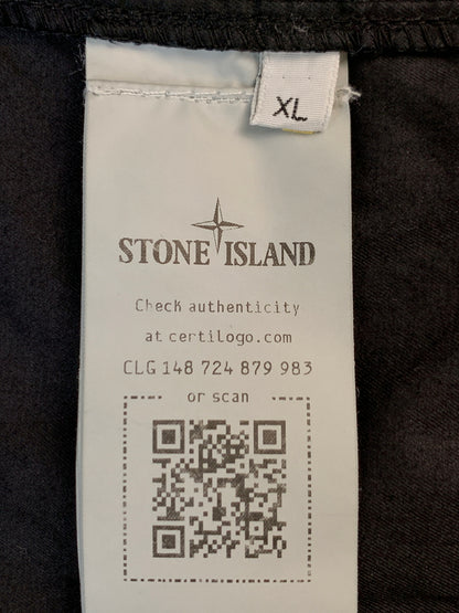 【中古品】【メンズ】 STONE ISLAND ストーンアイランド 781510210 SHIRT BLOUSON シャツブルゾン アウター 142-260618-jt-23-min サイズ：XL カラー：ブラック 万代Net店
