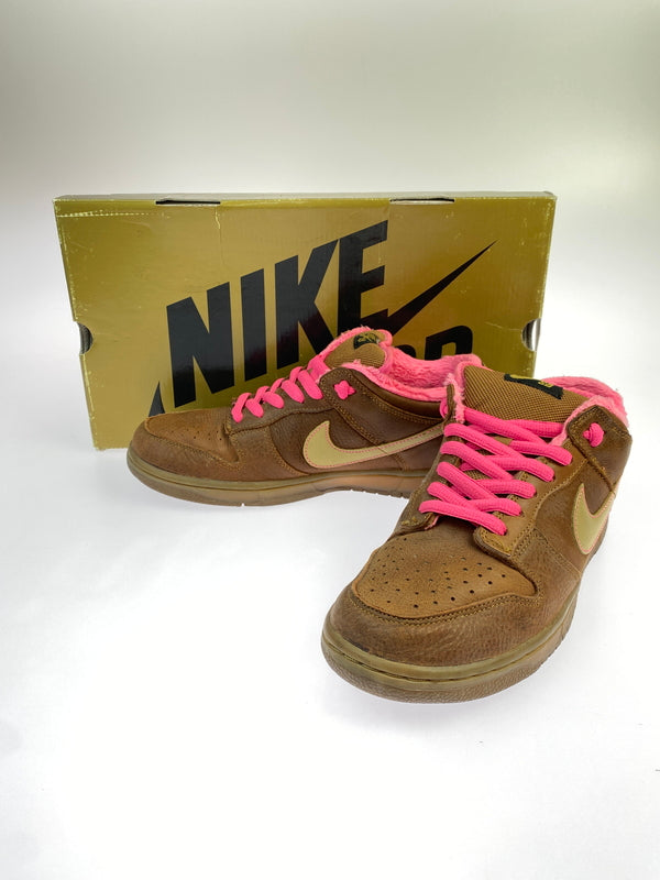 【中古品】【メンズ】 NIKE SB ナイキ エスビー DUNK LOW 313170-271 GIBSON GUITAR CASE ダンク ロー ギブソン ギター ケース スニーカー 靴 160-260618-jt-01-min サイズ：US 10 28.0cm カラー：ブラウン 万代Net店
