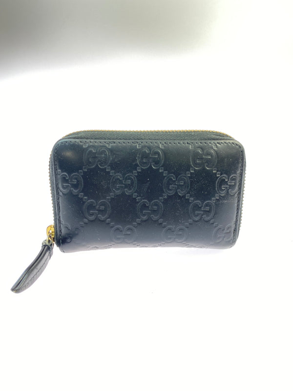 【中古品】【メンズ/レディース】 GUCCI グッチ グッチシマ カードケース 181-260617-KS-30-min カラー：ブラック 万代Net店