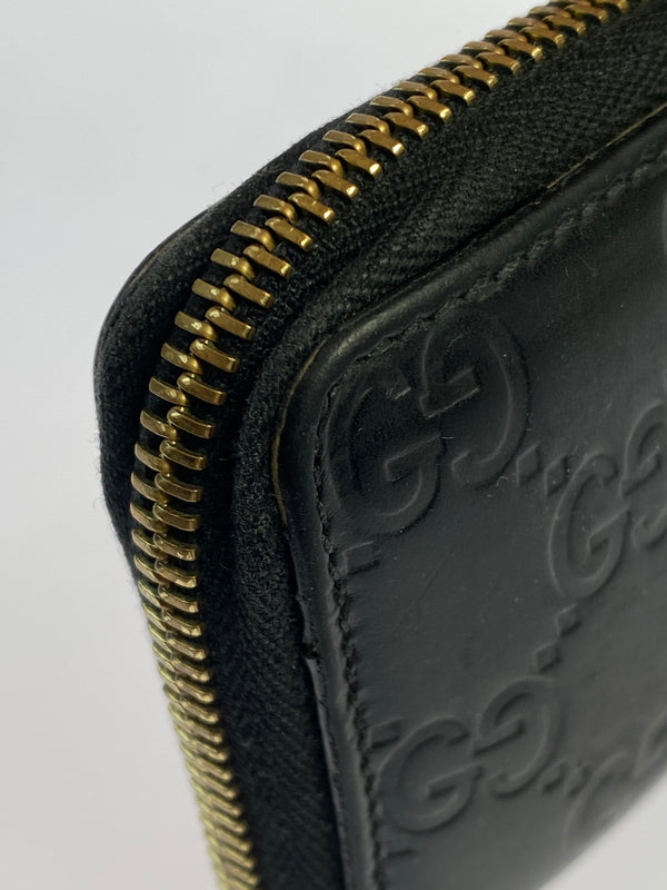 【中古品】【メンズ/レディース】 GUCCI グッチ グッチシマ カードケース 181-260617-KS-30-min カラー：ブラック 万代Net店